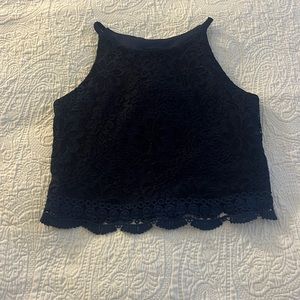 Girls top navy blue shirt